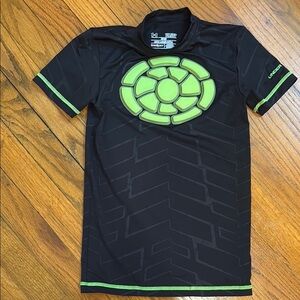 Under Armour protective Black Shirt with Neon Green Design